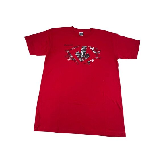 Over The Limit Red Graphic Over the Limit T-Shirt Mens S 100% Cotton Casual Crew - Picture 1 of 13